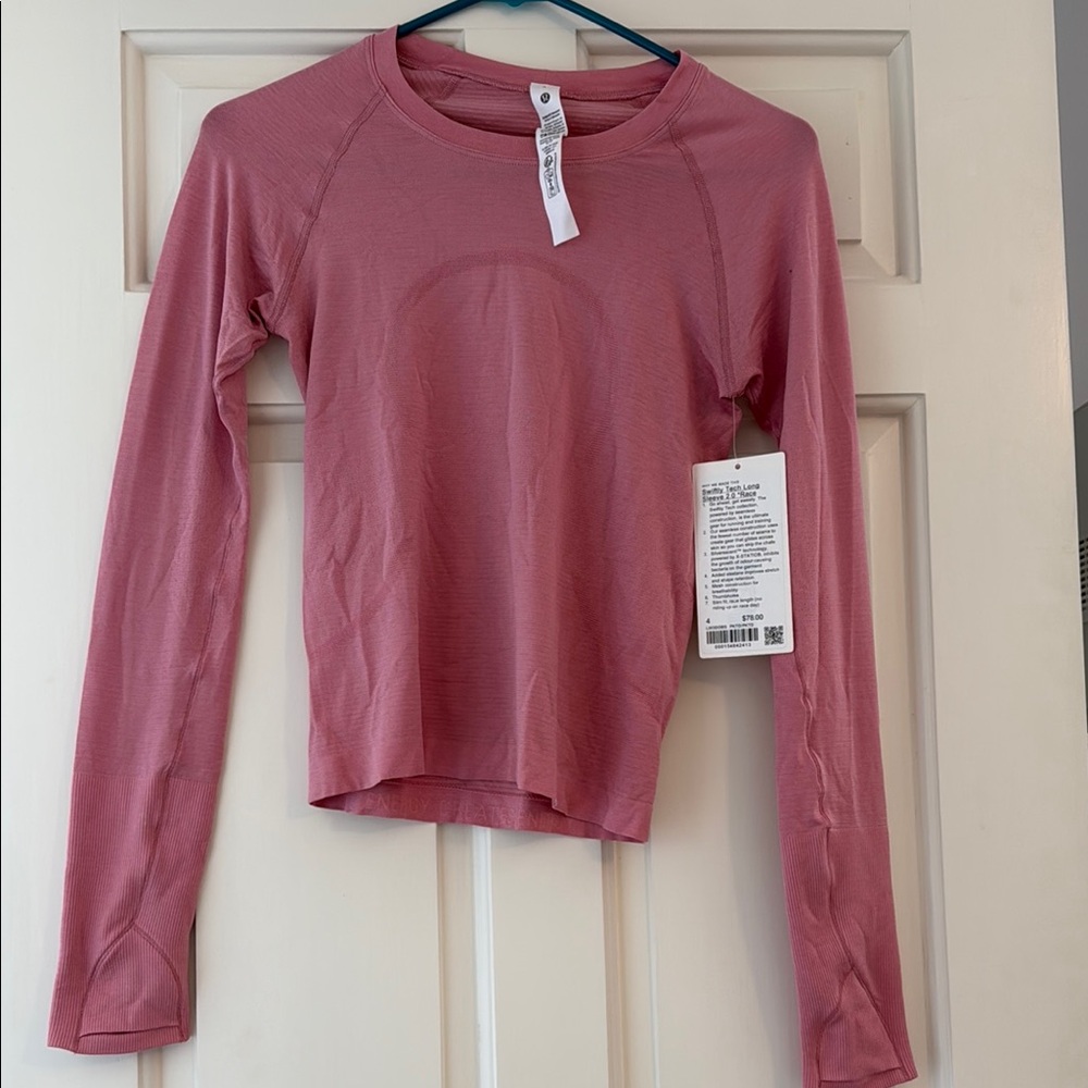 lululemon athletica Pink Long Sleeve Tee